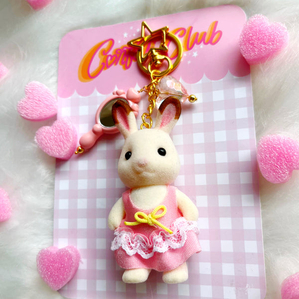 Pink Rabbit Sylvanian Bag Charm