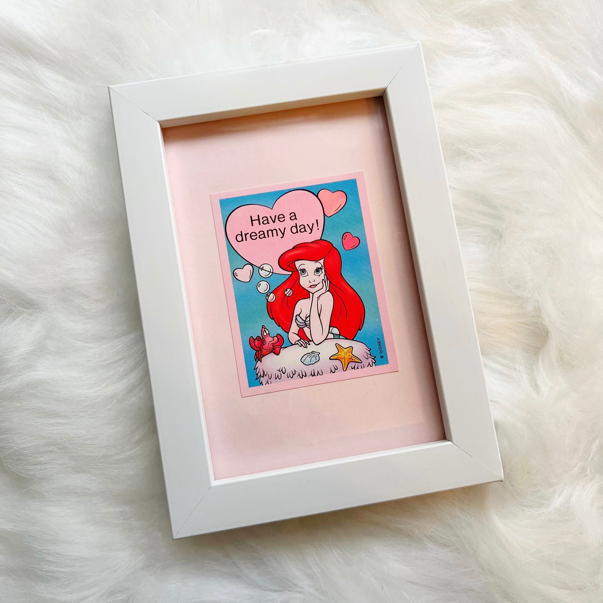 The Little Mermaid Framed Vintage Valentine
