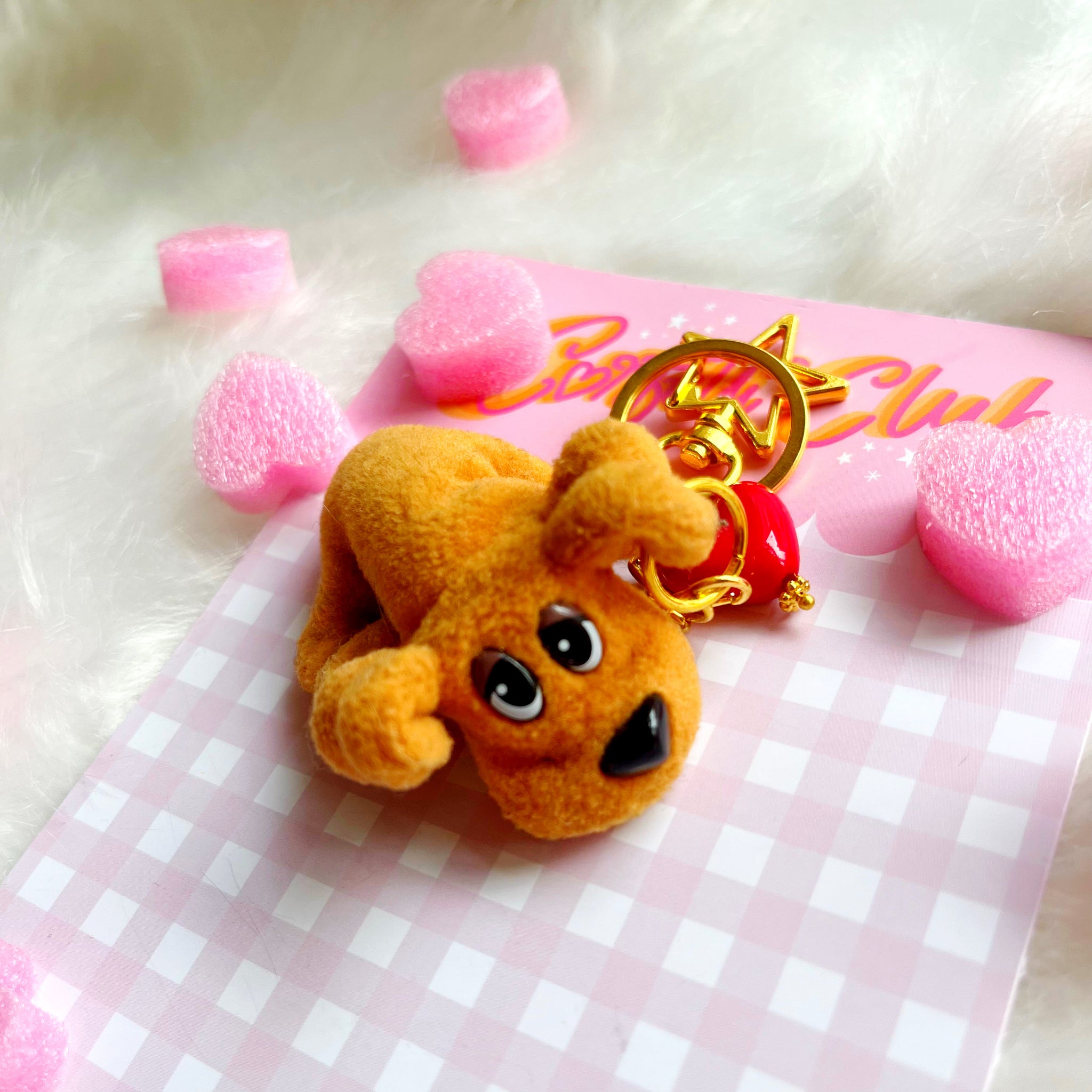 Pound Puppy Heart Bag Charm