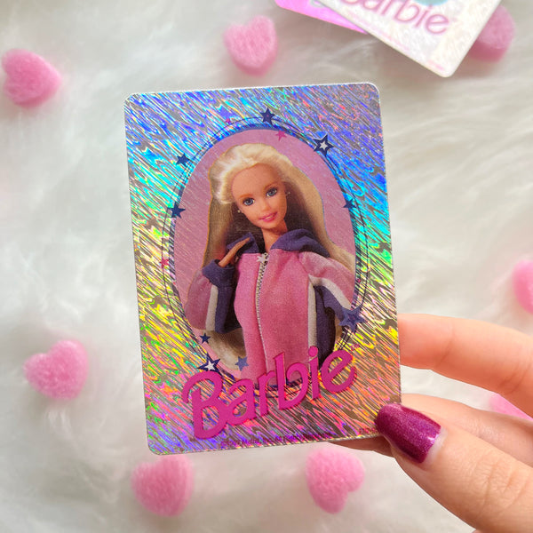 Vintage Barbie Holographic Glitter Stickers