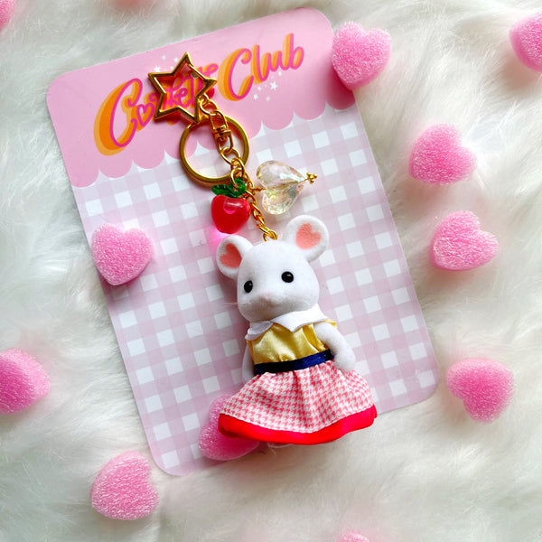 Pink Mouse Sylvanian Bag Charm
