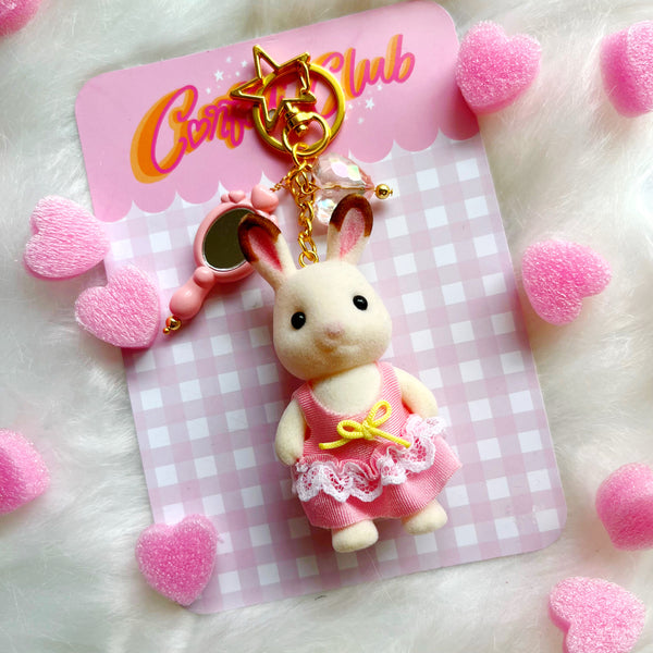 Pink Rabbit Sylvanian Bag Charm