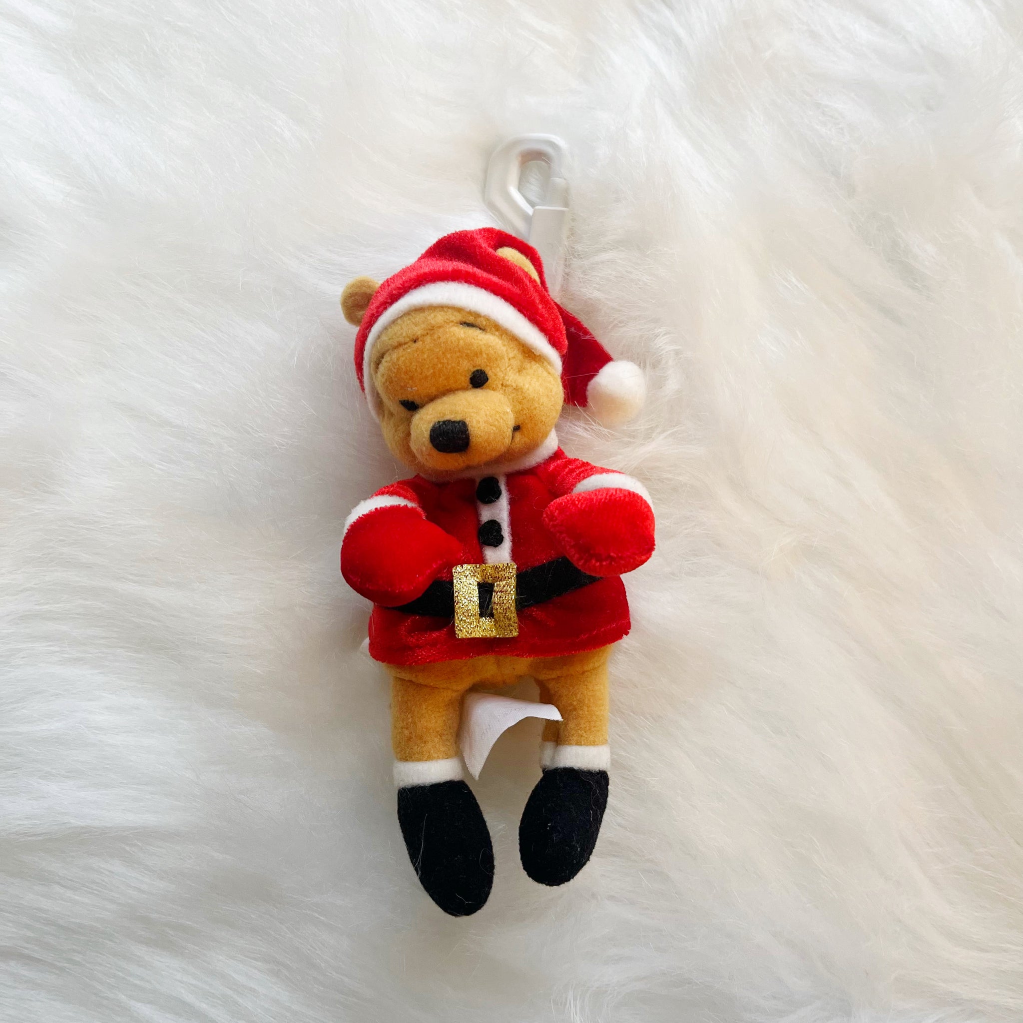 Winnie the Pooh Santa Vintage Bag Charm