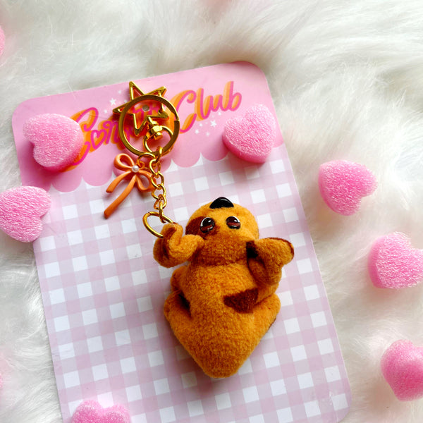 Pound Puppy Bow Bag Charm