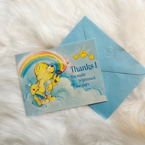 Care Bears Vintage Thank You Card