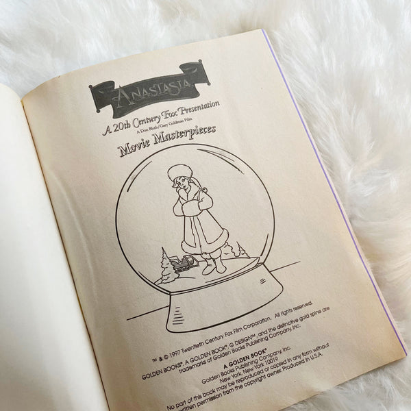 Anastasia Vintage Movie Masterpieces Tracing Book