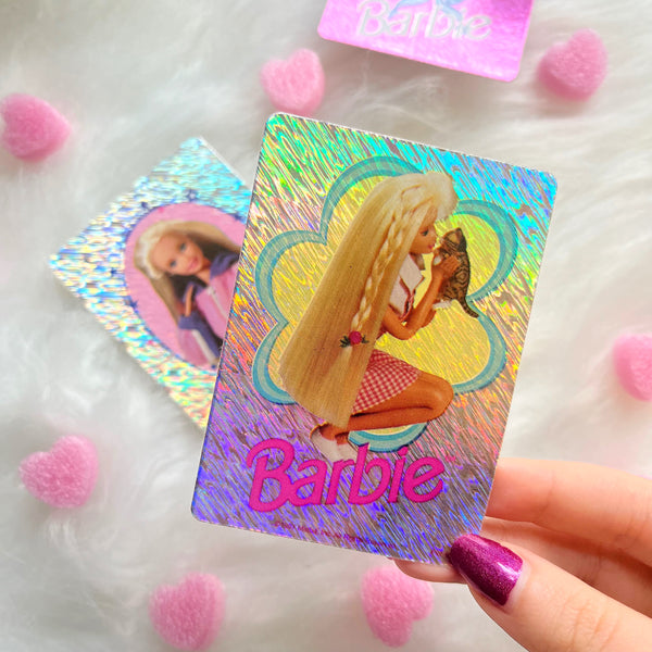 Vintage Barbie Holographic Glitter Stickers