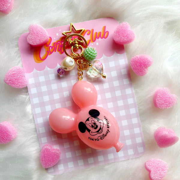 Mouse Balloon Bag Charm - Pastel Mix