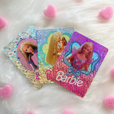 Vintage Barbie Holographic Glitter Stickers