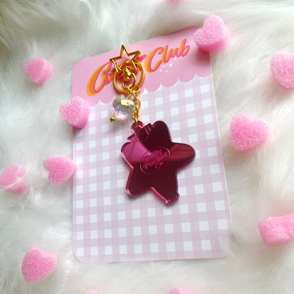 Pink Star Polly Bag Charm