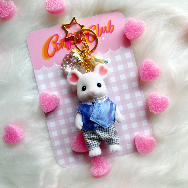 Baby Blue Sylvanian Mouse Bag Charm