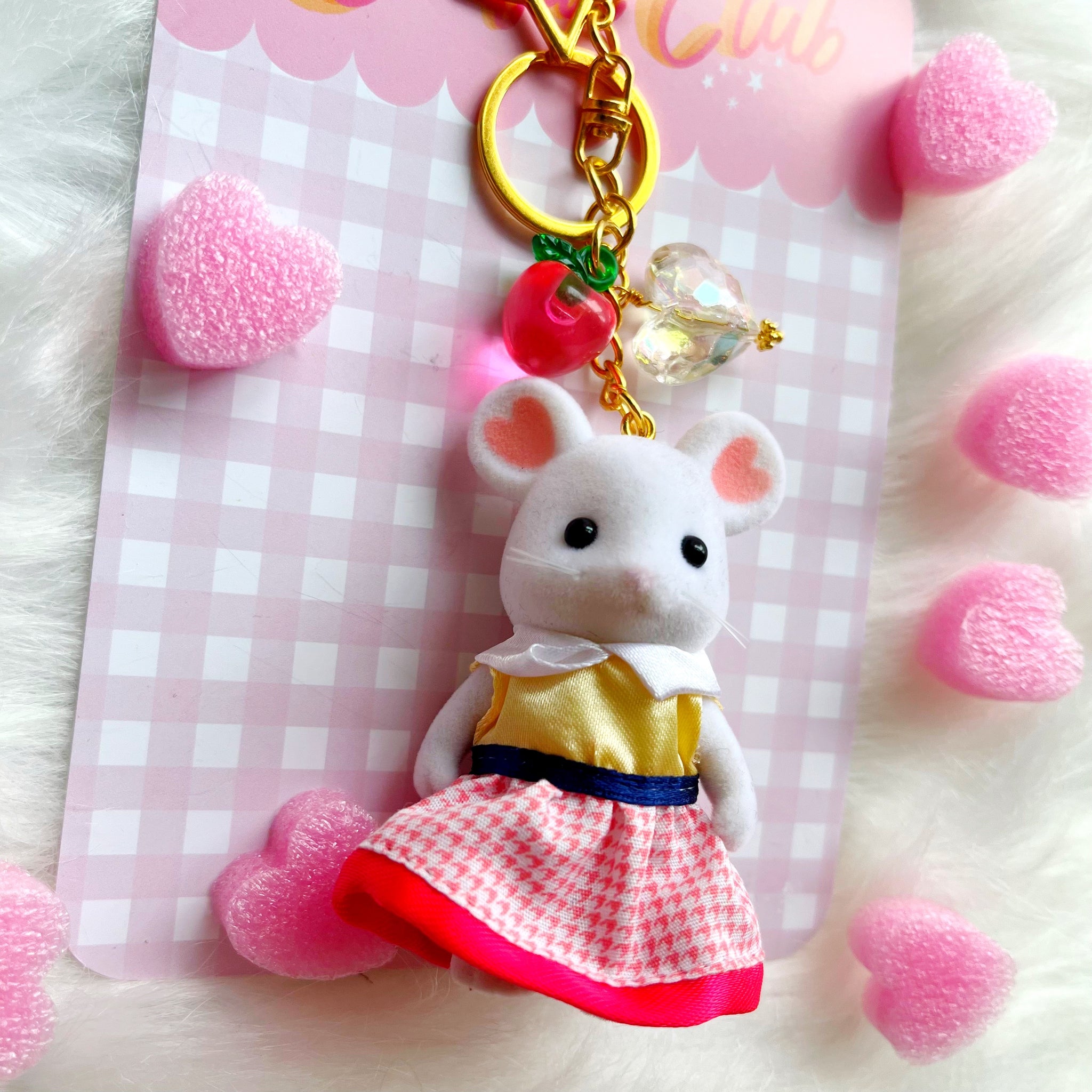 Pink Mouse Sylvanian Bag Charm