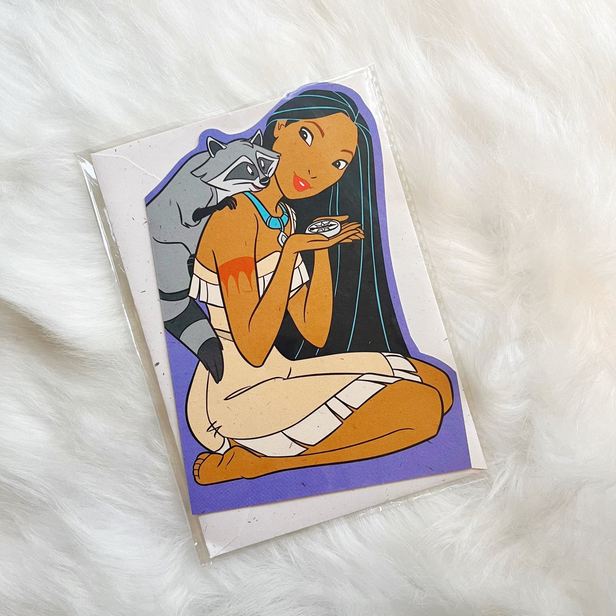 Pocahontas Hallmark Vintage Card