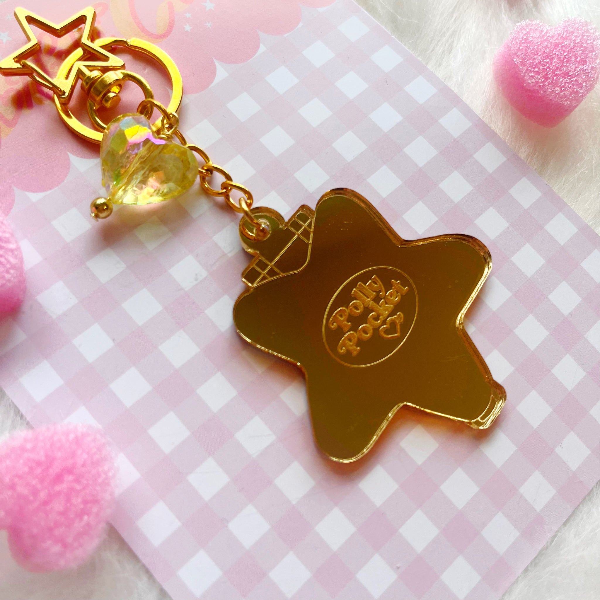 Gold Star Polly Bag Charm